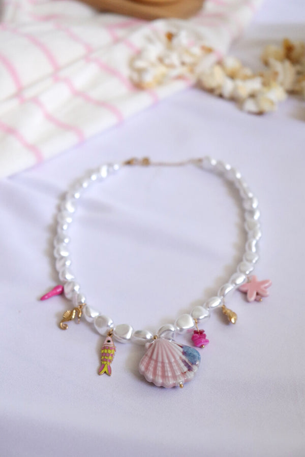 Collier de perles à breloques OCEANIA