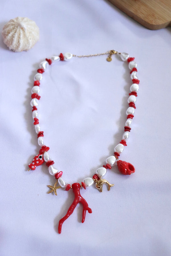 Collier de perles à breloques SCARLETT