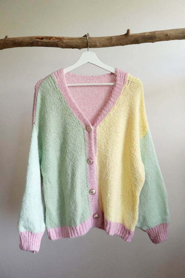 Gilet en laine pastel COCOON