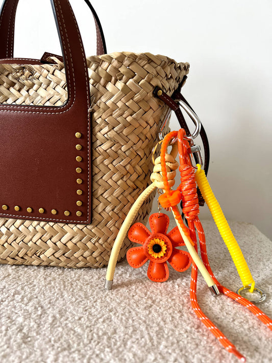 Bag charm à fleur PAOLA