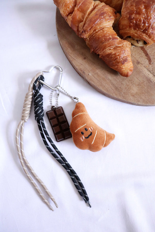 Grigri de sac croissant et chocolat CHARLI