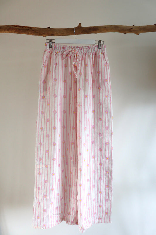 Pantalon motif fleurs grande taille GRENADE