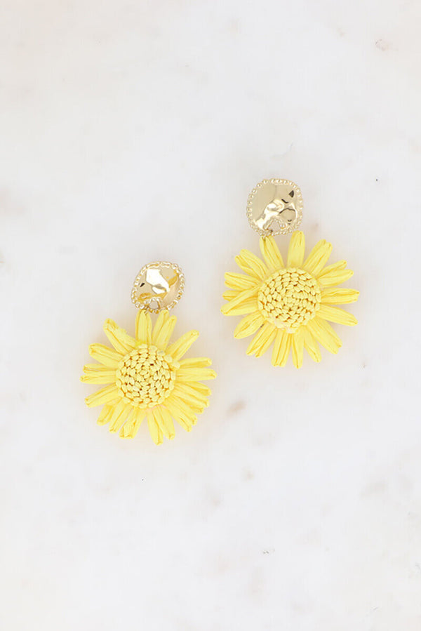 Boucles d’oreilles fleur bohème AURORA