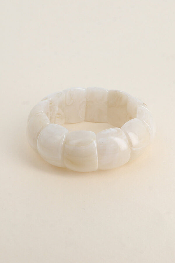 Bracelet jonc élastique en résine NONNA