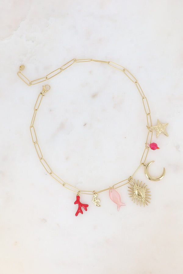 Collier à breloques marines LUCIA